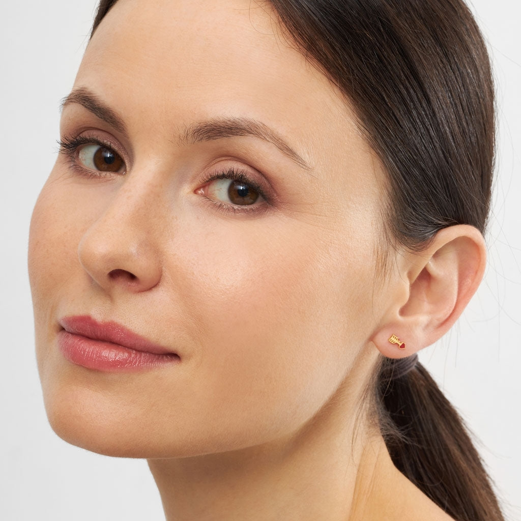 LULU Copenhagen Amor earring 1 pcs Ear stud, 1 pcs Gold plated
