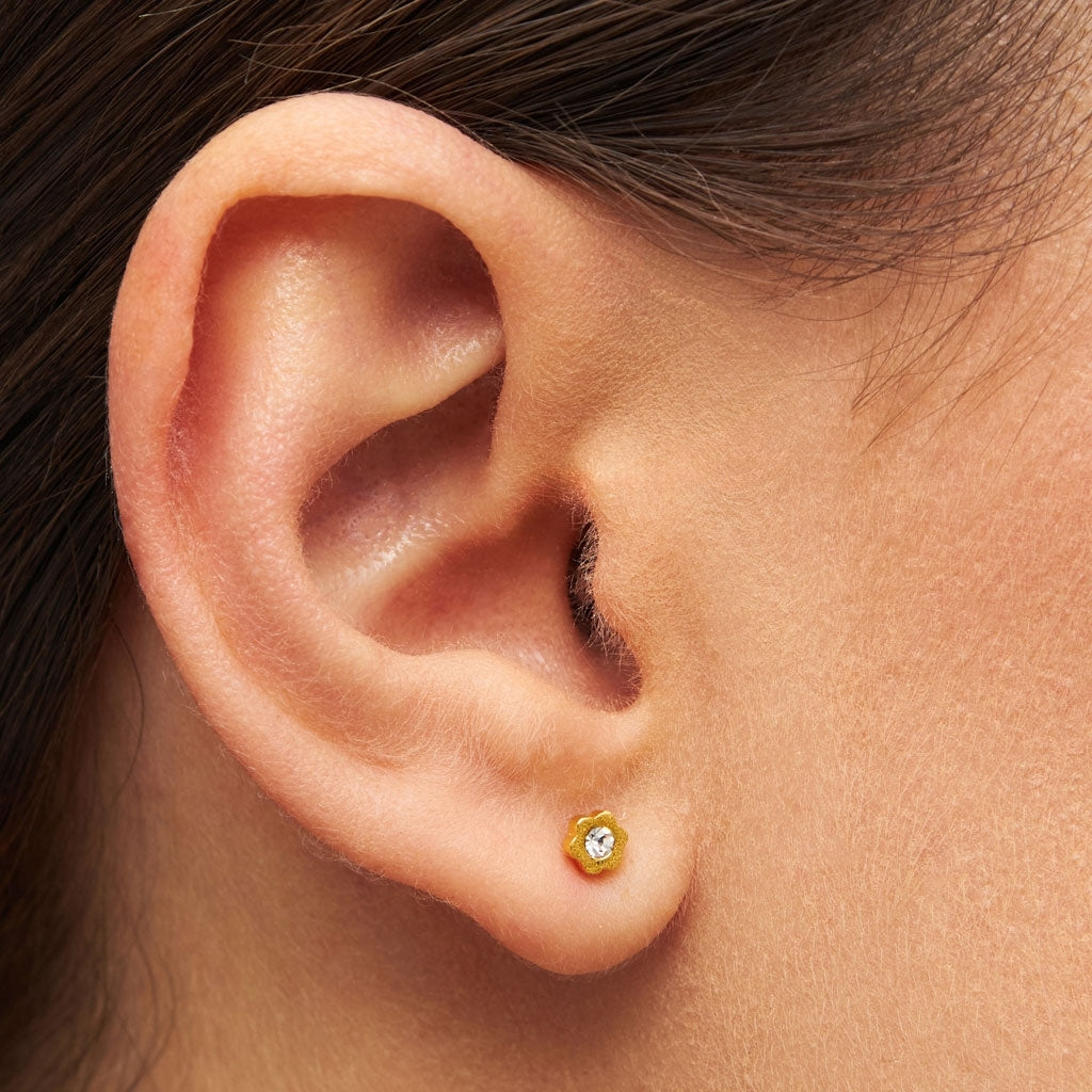 LULU Copenhagen Blomst earring 1 pcs Ear stud, 1 pcs White