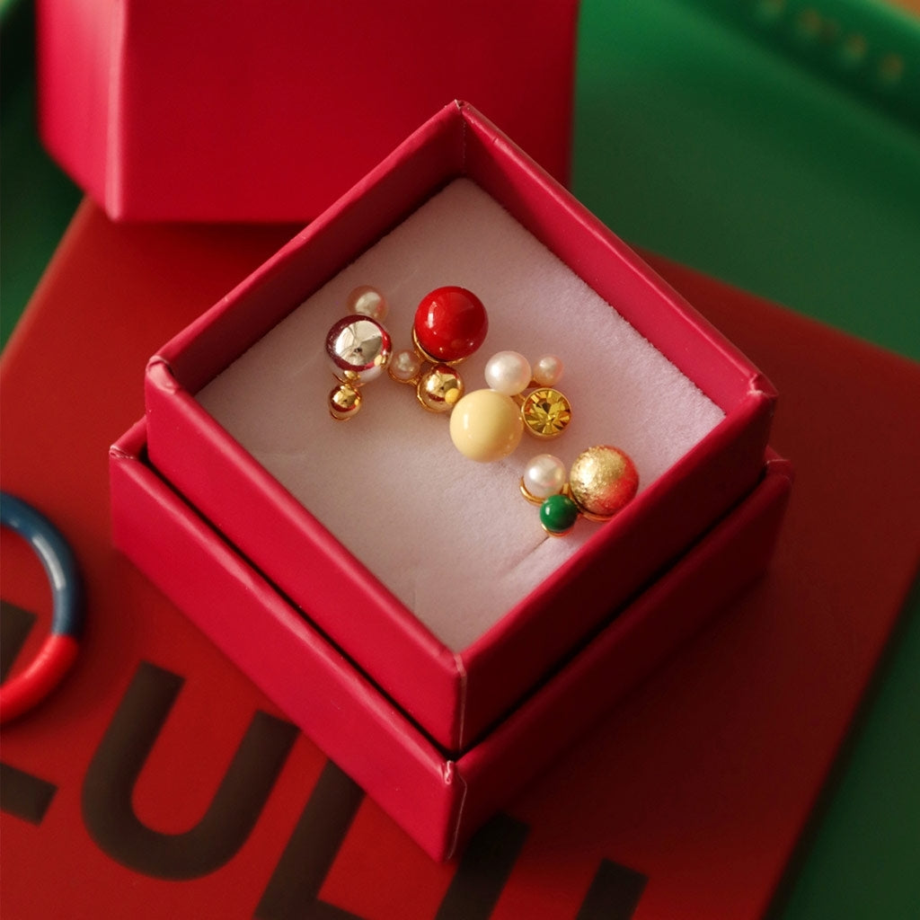 LULU Copenhagen Bouquet The Favorite earring 1 pcs Ear stud, 1 pcs Gold plated