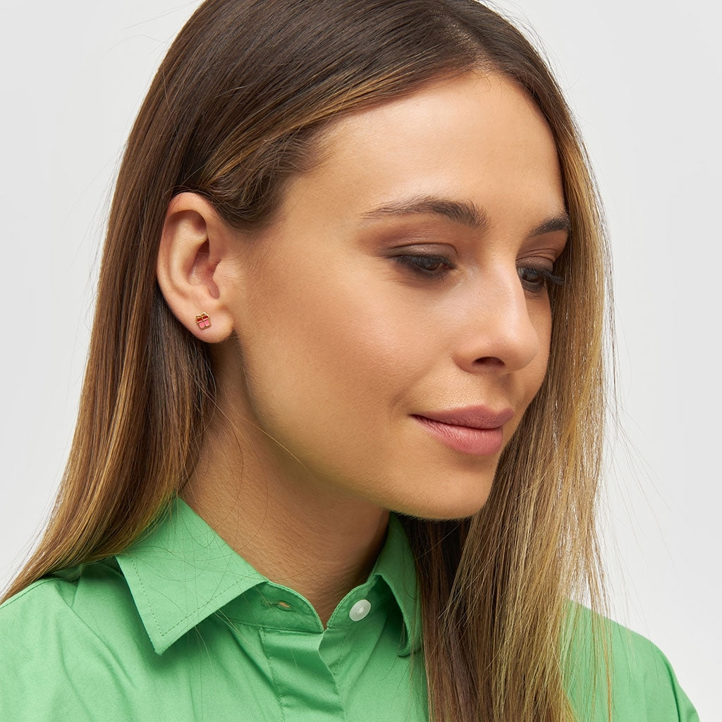 LULU Copenhagen Christmas Gift earring 1 pcs Ear stud, 1 pcs Gold plated