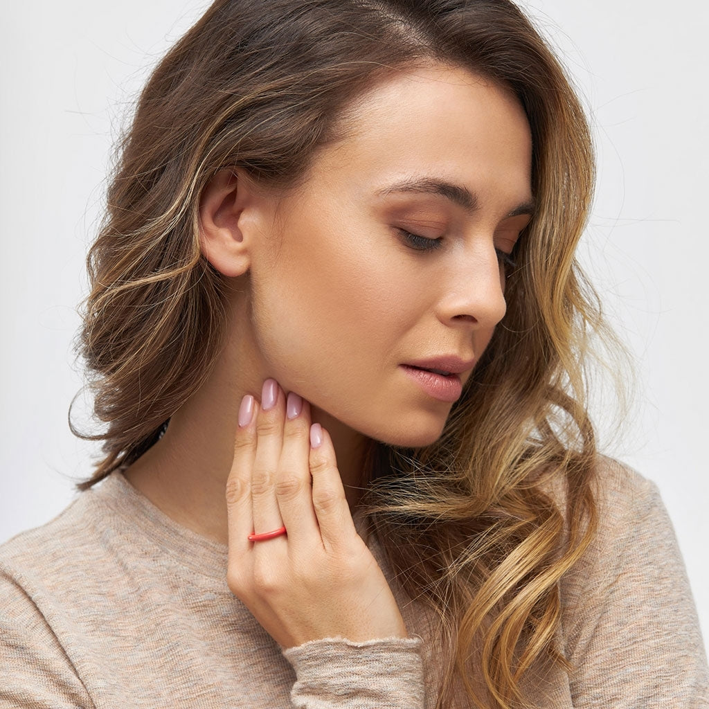 LULU Copenhagen Color Ring Rings Lipstick Red