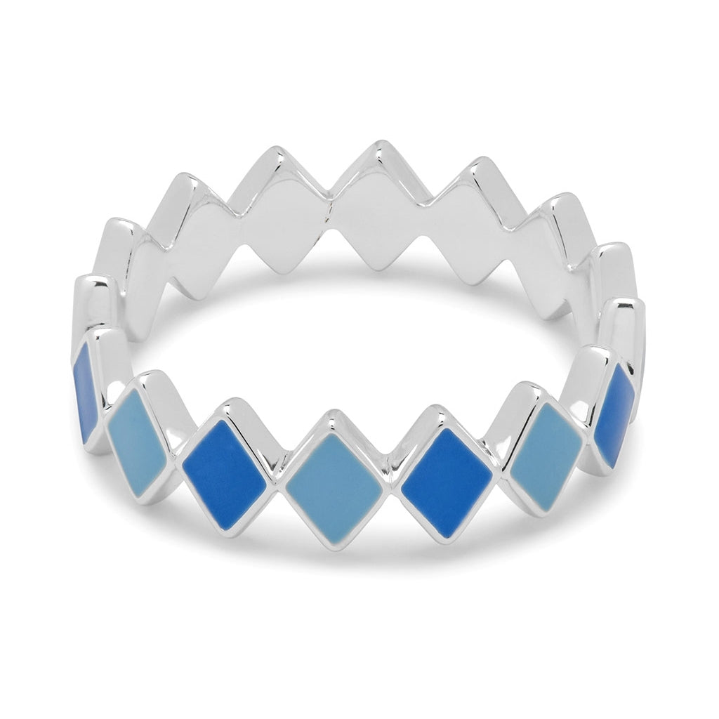 LULU Copenhagen Confetti Ring silver Rings Blue