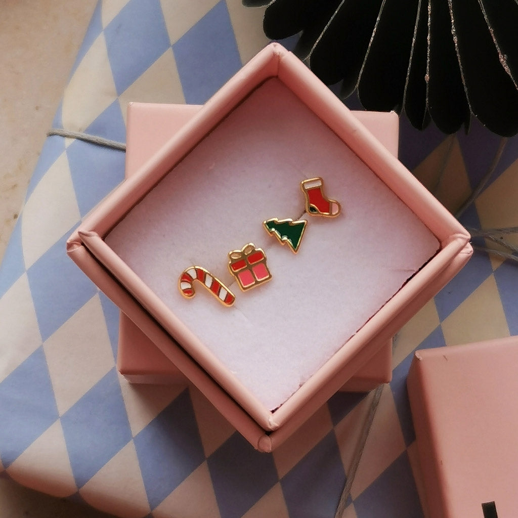 LULU Copenhagen Sugar Cane earring 1 pcs Ear stud, 1 pcs Gold plated