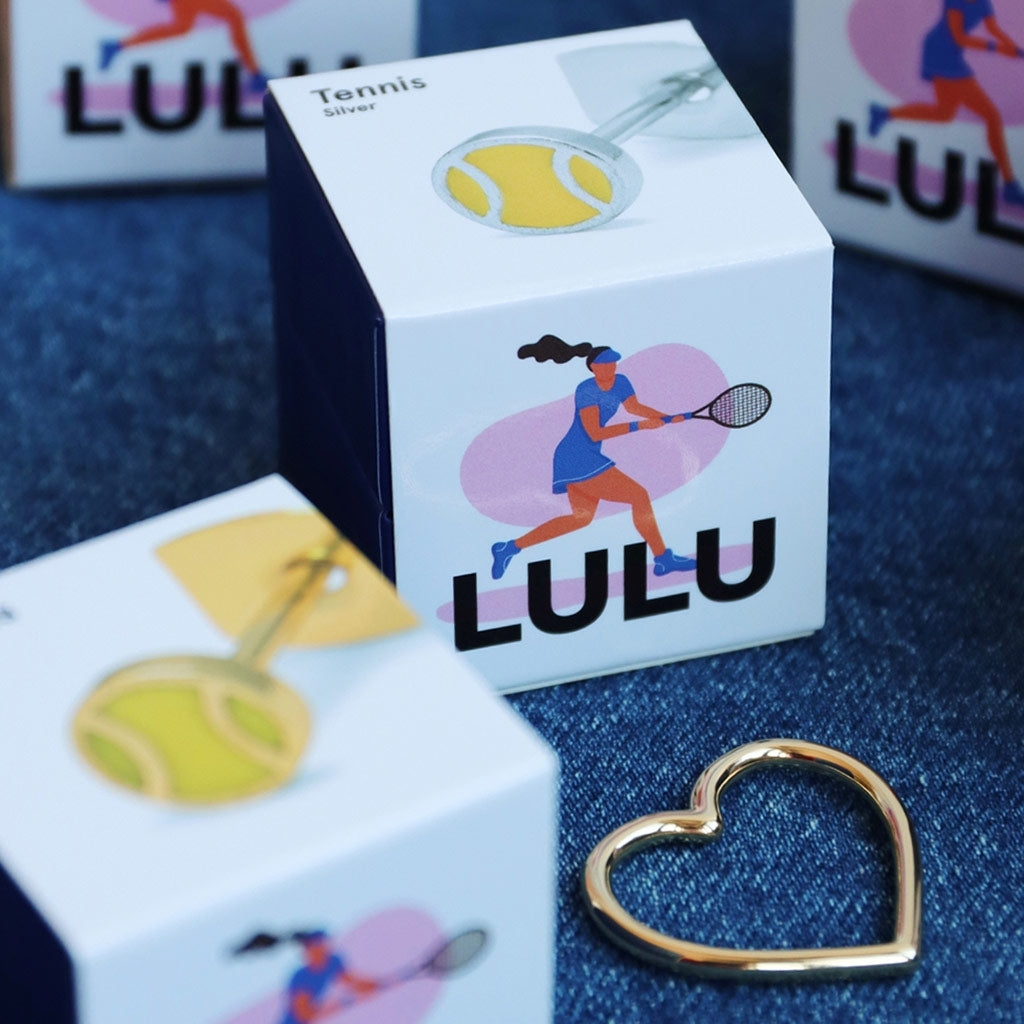 LULU Copenhagen Tennis earring 1 pcs Ear stud, 1 pcs Silver Plated