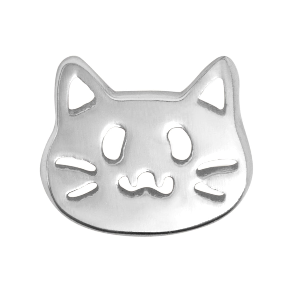 LULU Copenhagen The Cat earring 1 pcs Ear stud, 1 pcs Silver Plated