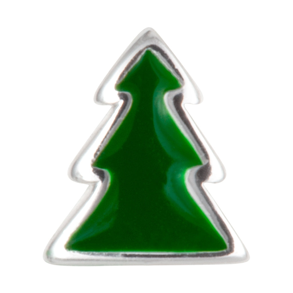 LULU Copenhagen The Green Tree earring 1 pcs Ear stud, 1 pcs Silver Plated