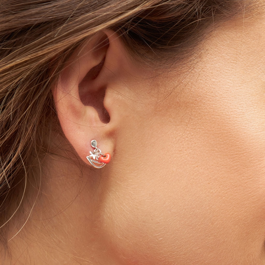 LULU Copenhagen Topping Short Secret earring 1 pcs Ear stud, 1 pcs Silver Plated