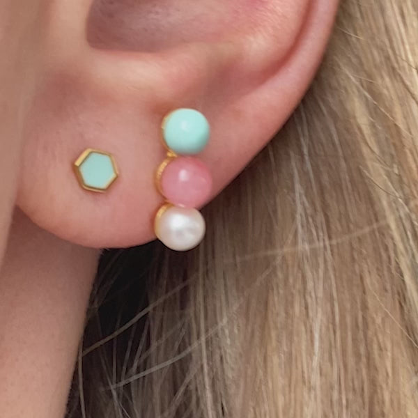 LULU Copenhagen Honey earring 1 pcs Ear stud, 1 pcs Pink