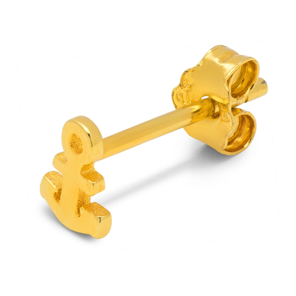 LULU Copenhagen Anchor earring 1 pcs Ear stud, 1 pcs Gold plated