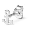 Anchor earring 1 pcs - Silver