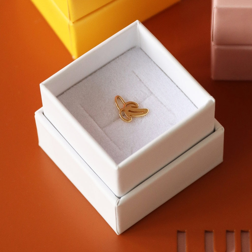 LULU Copenhagen Banana earring 1 pcs Ear stud, 1 pcs Gold plated