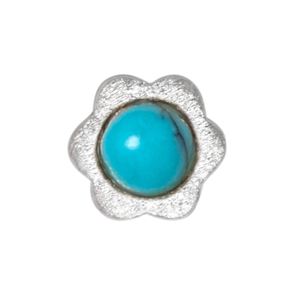 LULU Copenhagen Blomst earring 1 pcs Ear stud, 1 pcs Turquoise