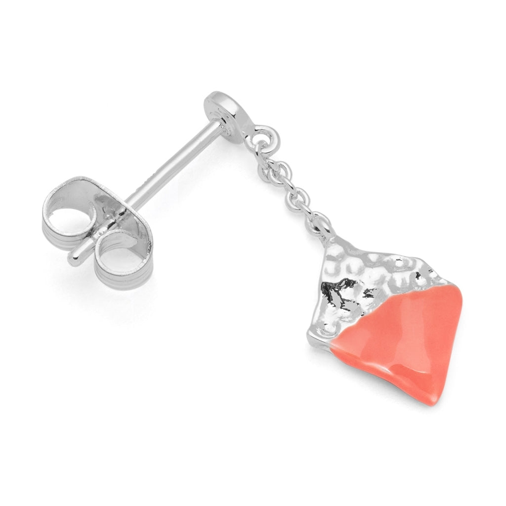 LULU Copenhagen Boheme Dipped earring 1 pcs Ear stud, 1 pcs Orange/Coral