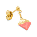 Boheme Dipped earring 1 pcs - Orange/Coral
