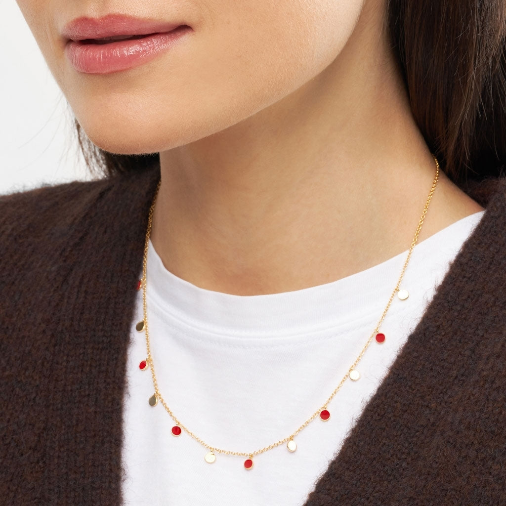LULU Copenhagen Boho Necklace Necklaces Passion Red