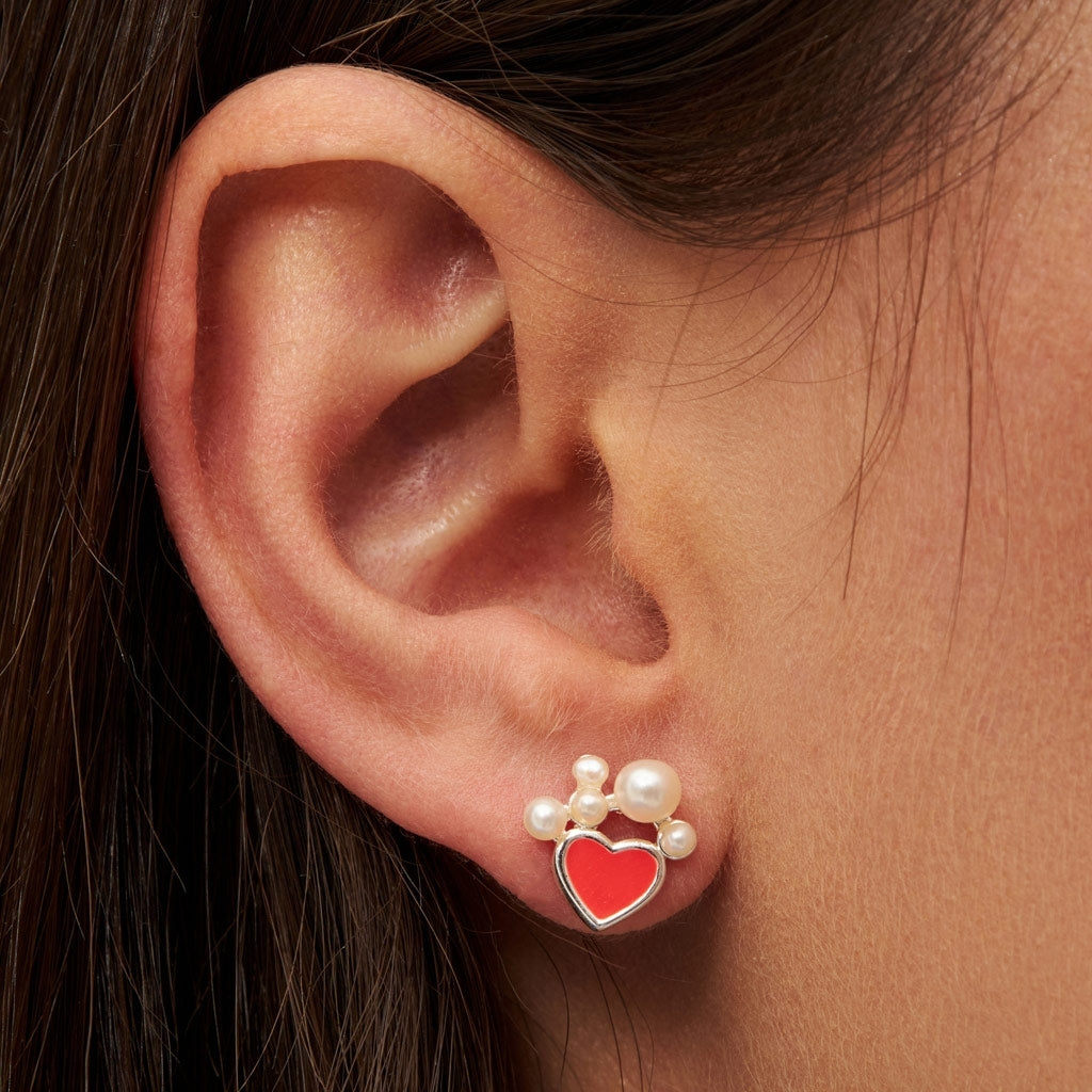 LULU Copenhagen Bouquet Dream earring 1 pcs Ear stud, 1 pcs Silver Plated