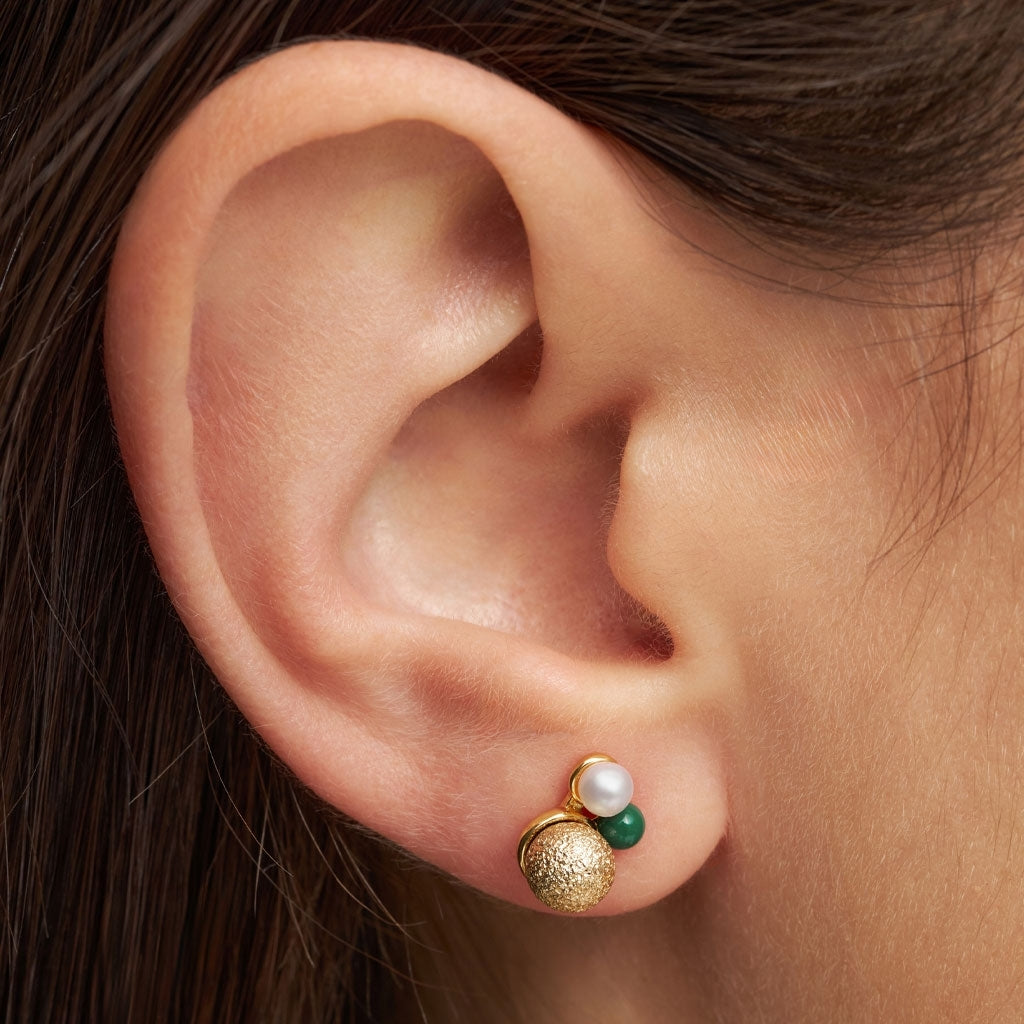 LULU Copenhagen Bouquet The Favorite earring 1 pcs Ear stud, 1 pcs Gold plated