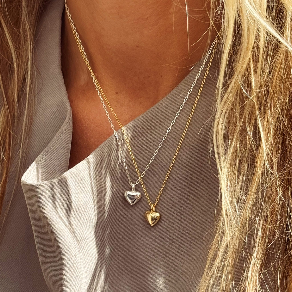 LULU Copenhagen Classic Heart Necklace Necklaces Silver