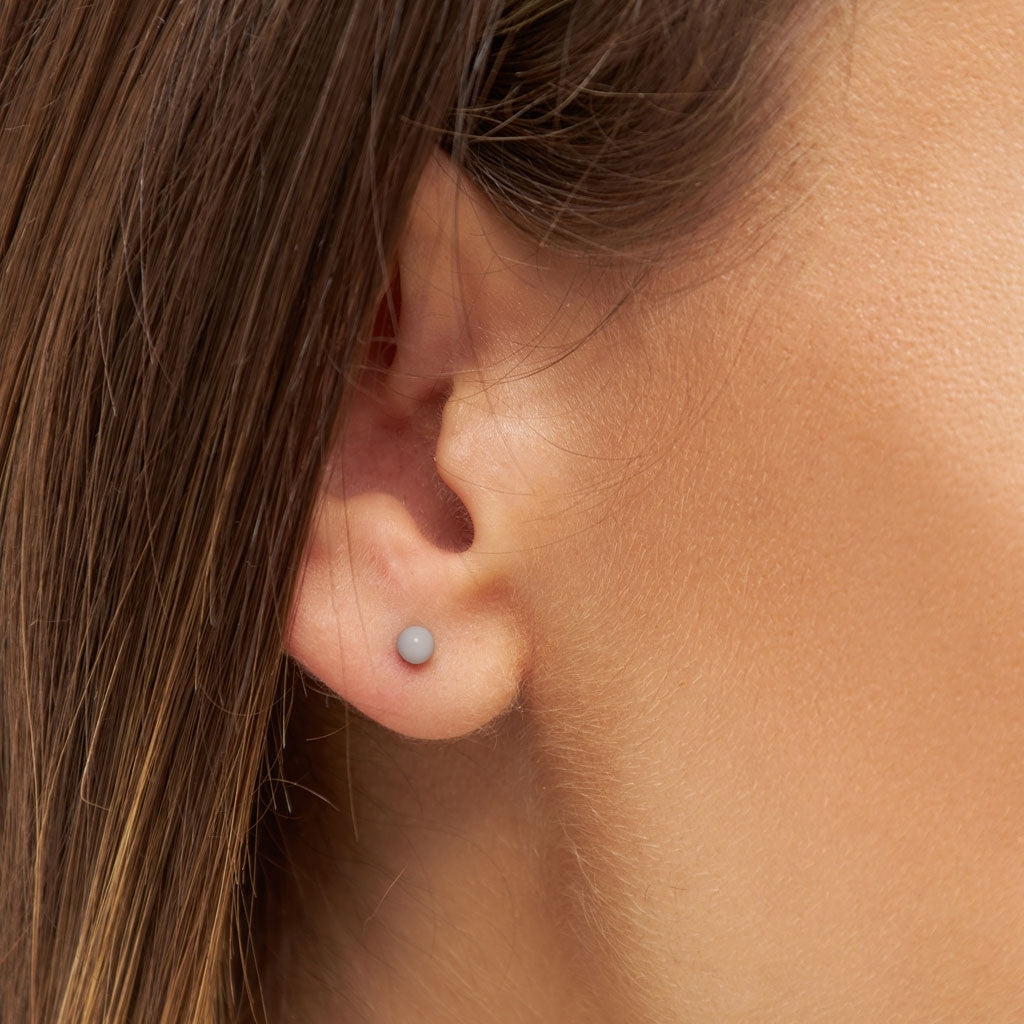 LULU Copenhagen Color Ball earring 1 pcs Ear stud, 1 pcs Grey