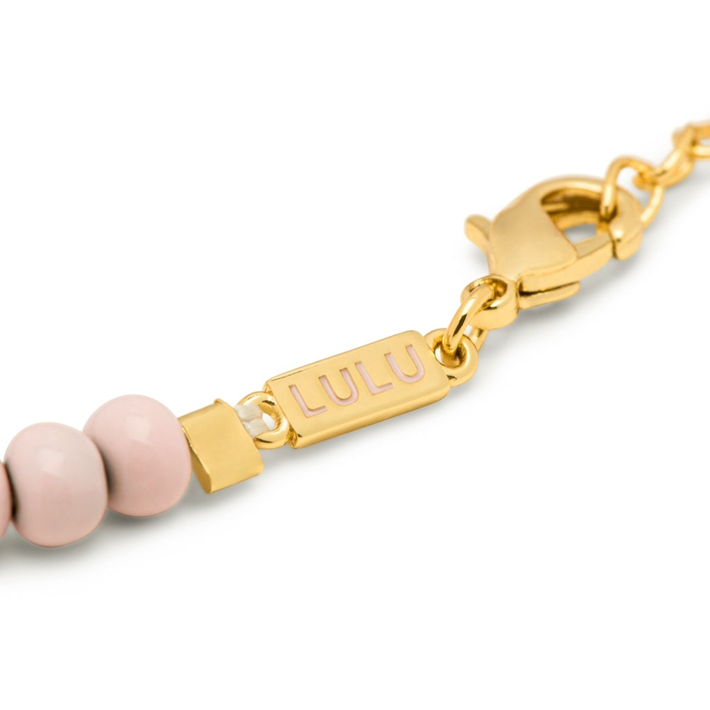 LULU Copenhagen Color Ball Bracelet Bracelets Silk Light Pink