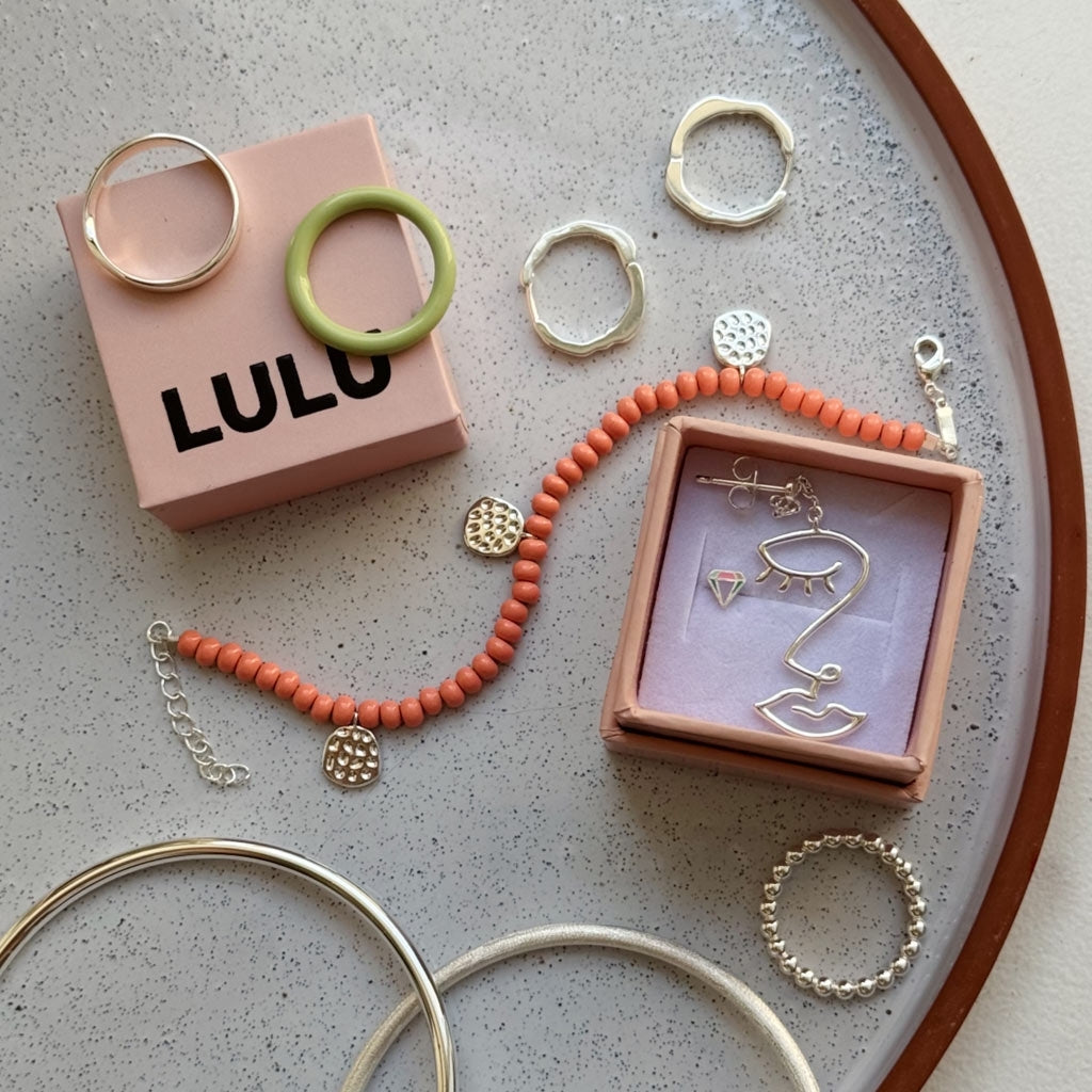 LULU Copenhagen Color Ball Bracelet Charms silver plated Bracelets Burnt Coral