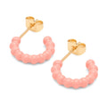 Color Ball Hoops - Small - Pair - Burnt Coral