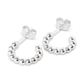 Color Ball Hoops Small pair - Silver