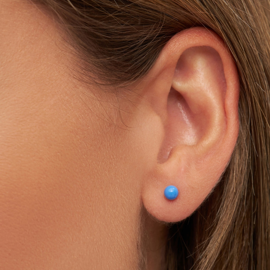 LULU Copenhagen Color Ball Medium earring 1 pcs Ear stud, 1 pcs Blue