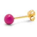 Color Ball Medium earring 1 pcs - Plum