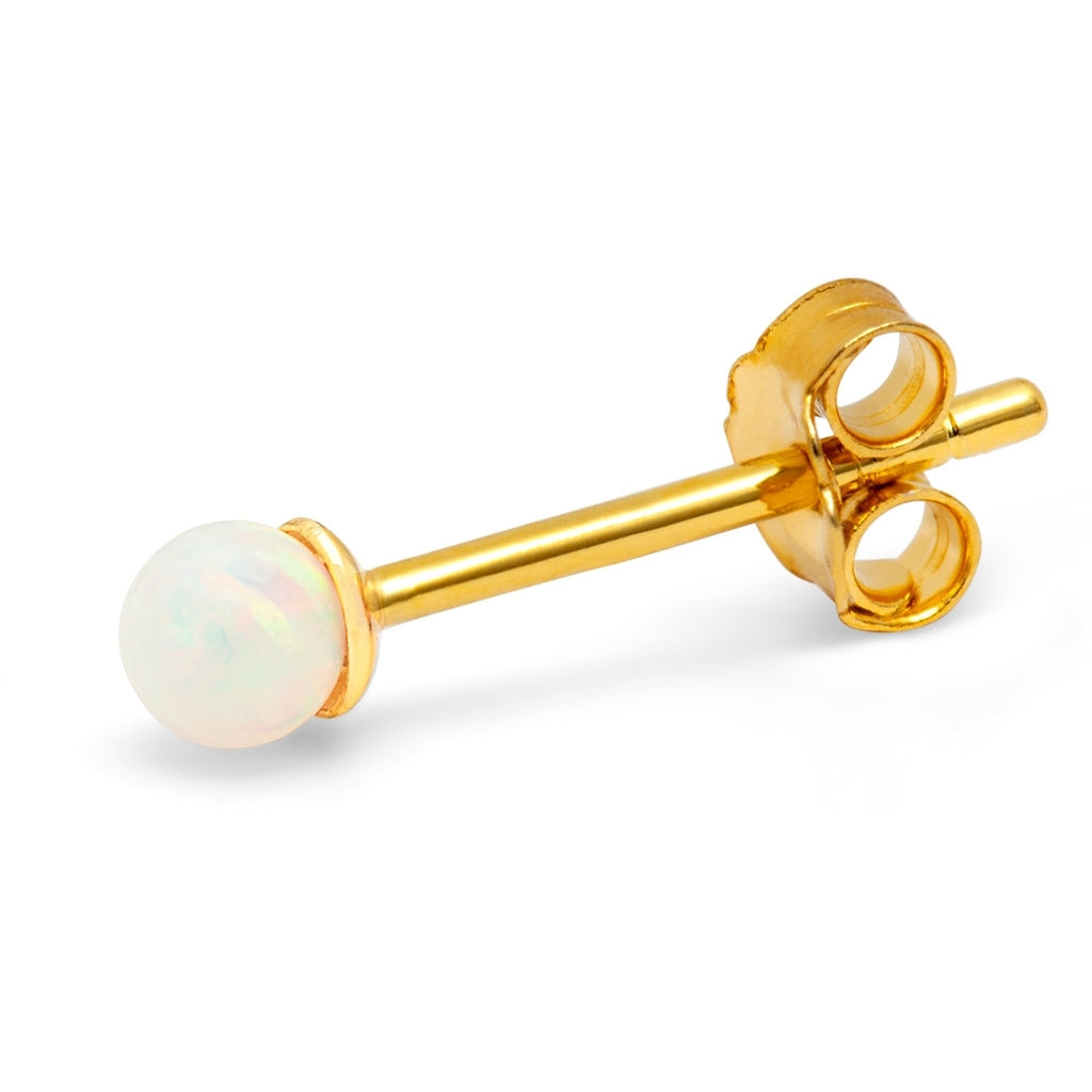 LULU Copenhagen Color Ball Stone earring 1 pcs Ear stud, 1 pcs Opal