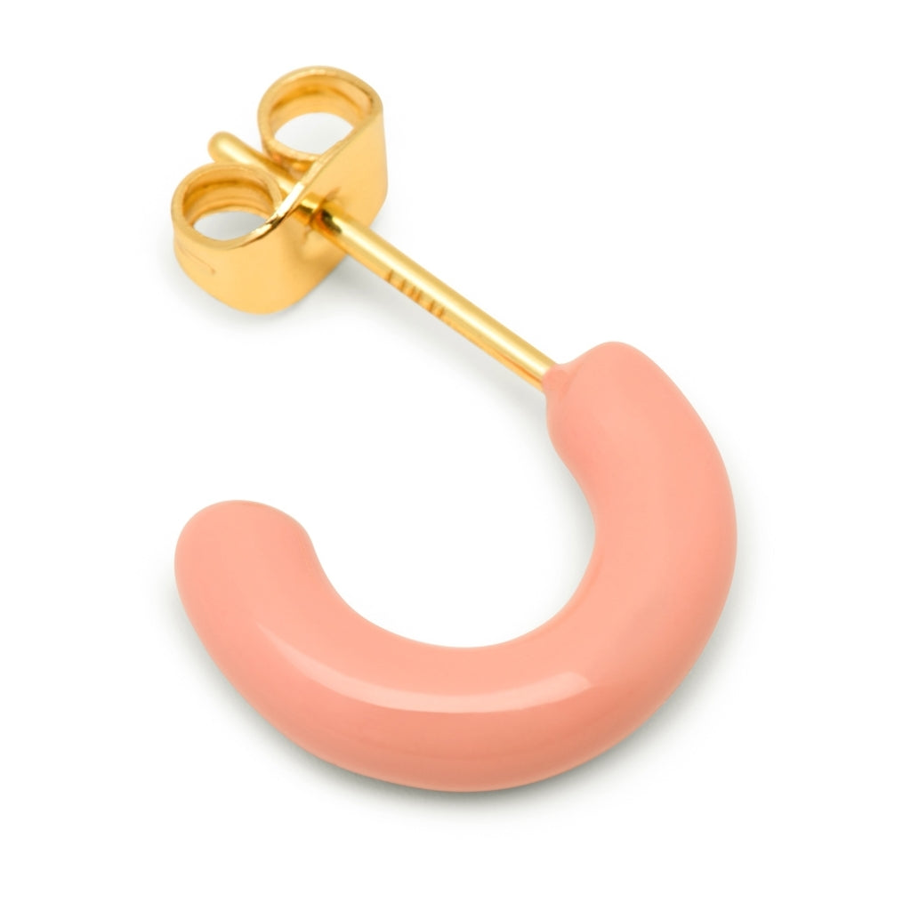 LULU Copenhagen Color Hoops Chunky Pair Hoops Burnt Coral