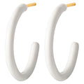 Color Hoops Medium pair - White