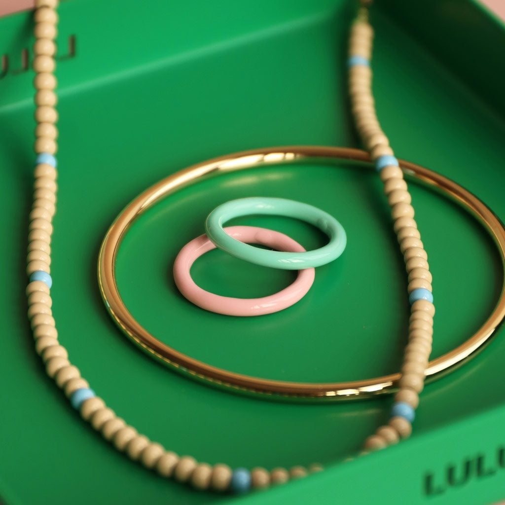 LULU Copenhagen Color Ring Rings Light Pink