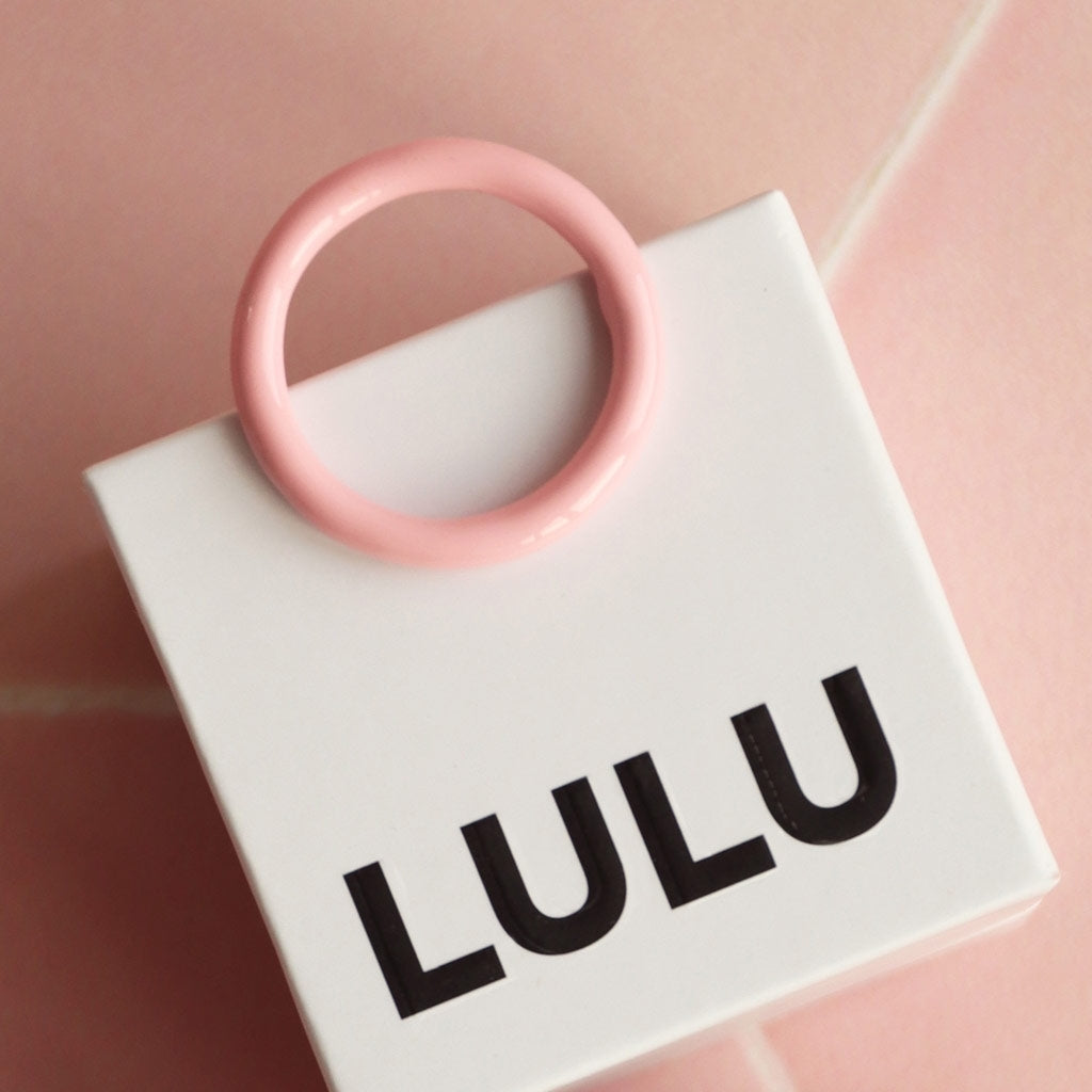 LULU Copenhagen Color Ring Rings Light Pink