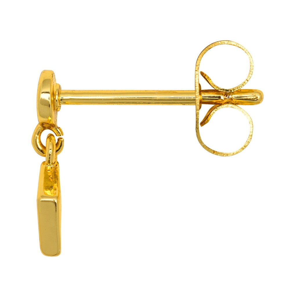 LULU Copenhagen Confetti Dangling earring 1 pcs gold plated Ear stud, 1 pcs Marigold