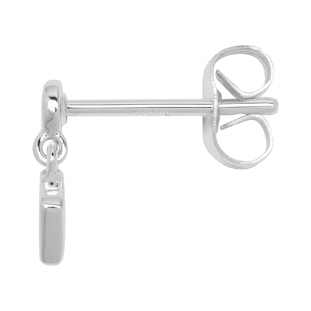 LULU Copenhagen Confetti Dangling earring 1 pcs silver plated Ear stud, 1 pcs Burnt Coral