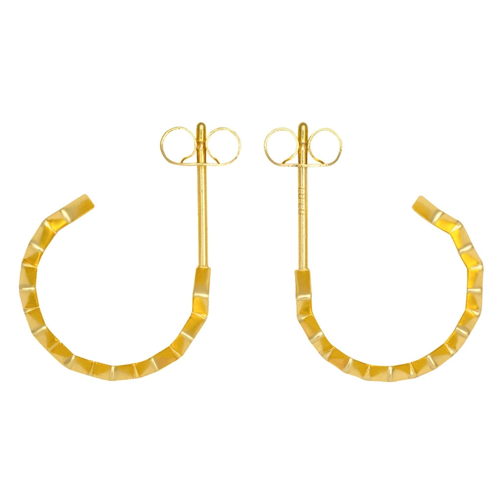 LULU Copenhagen Confetti Hoops Pair gold plated Hoops Light Pink