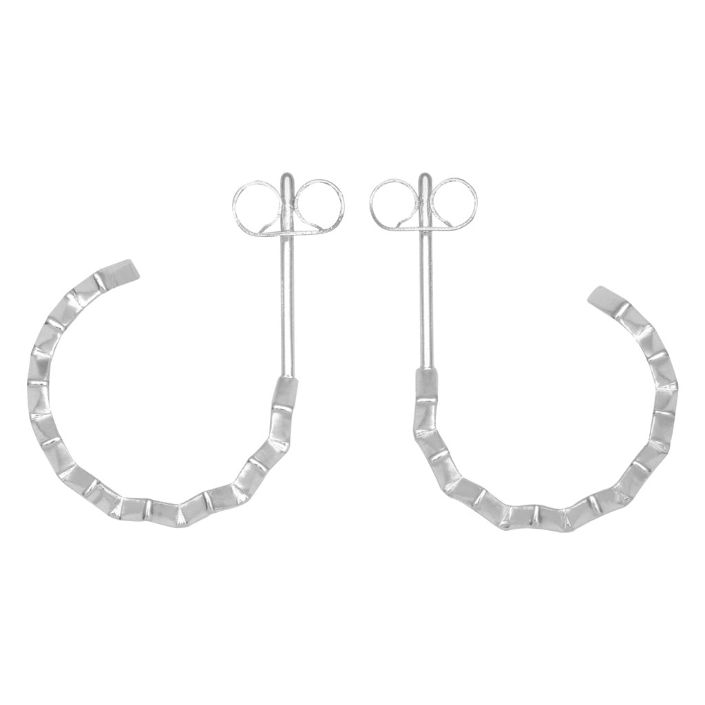 LULU Copenhagen Confetti Hoops Pair silver plated Hoops Light Pink