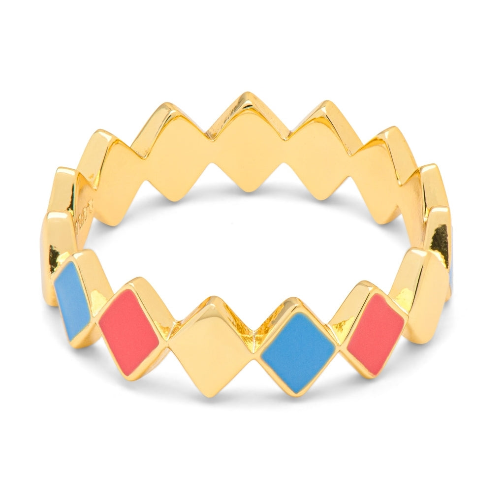 LULU Copenhagen Confetti Ring gold plated Rings Gloaming