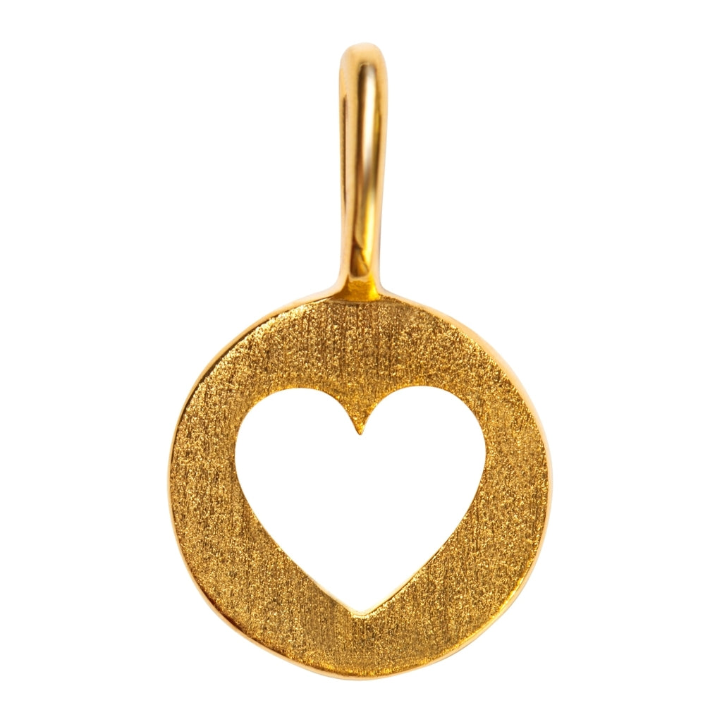 LULU Copenhagen Cut Out Heart pendant Pendents Gold plated