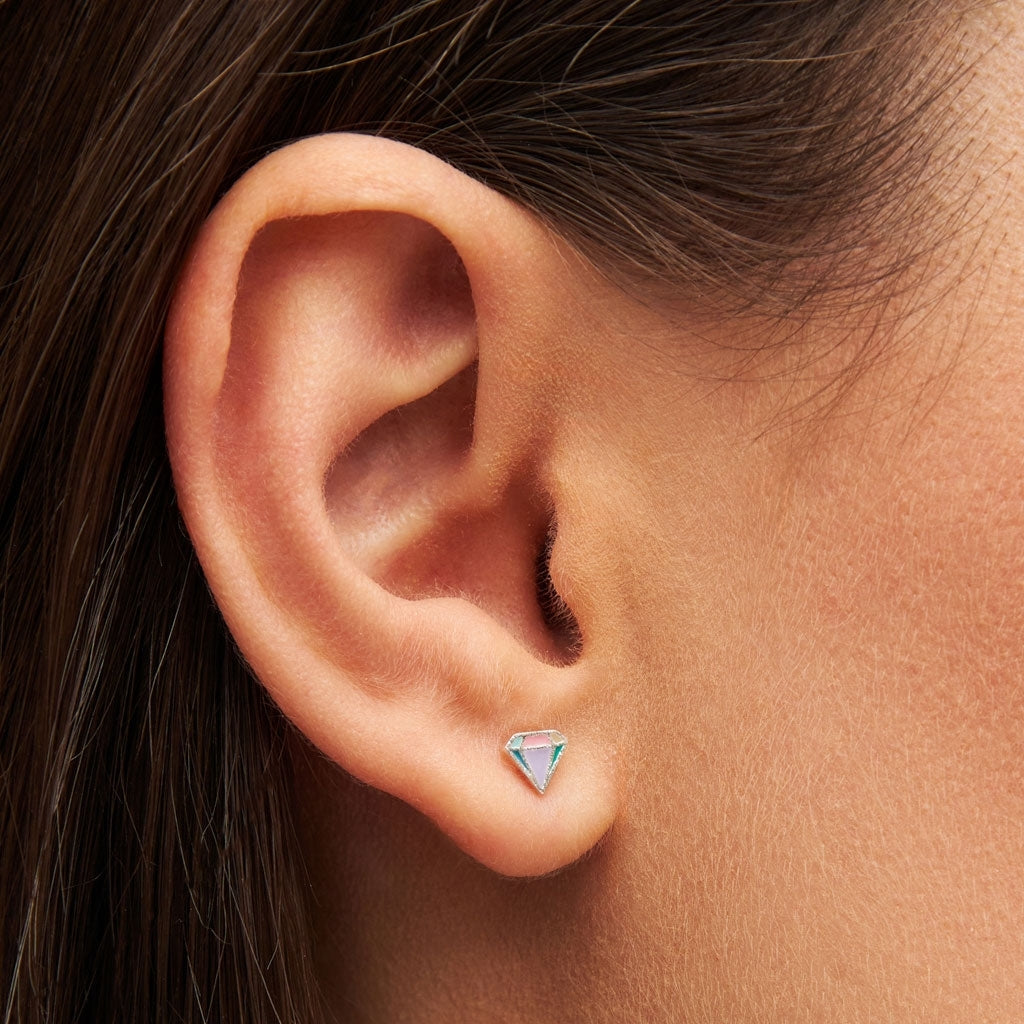 LULU Copenhagen Diamond Cut Small earring 1 pcs Ear stud, 1 pcs Multi