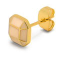Diamond Large earring 1 pcs gold plated - Buttercream
