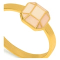 Diamond Ring Large gold plated - Buttercream