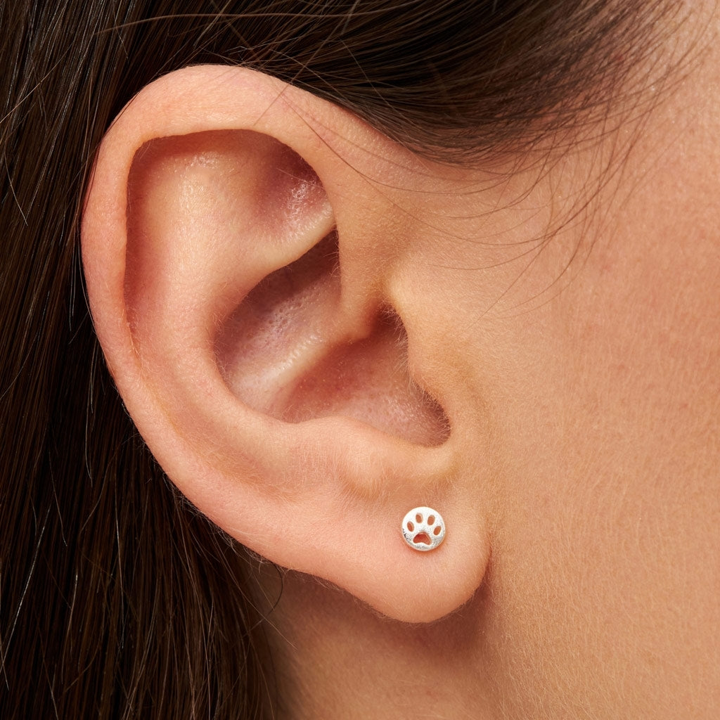 LULU Copenhagen Dog earring 1 pcs Ear stud, 1 pcs Silver Plated