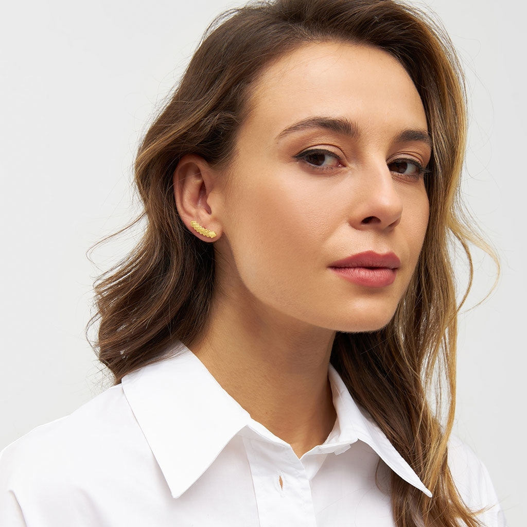 LULU Copenhagen Domino 7 earring 1 pcs Ear stud, 1 pcs Gold plated