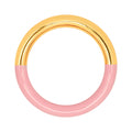 Double Color Ring - Gold plated - Gold/Light Pink