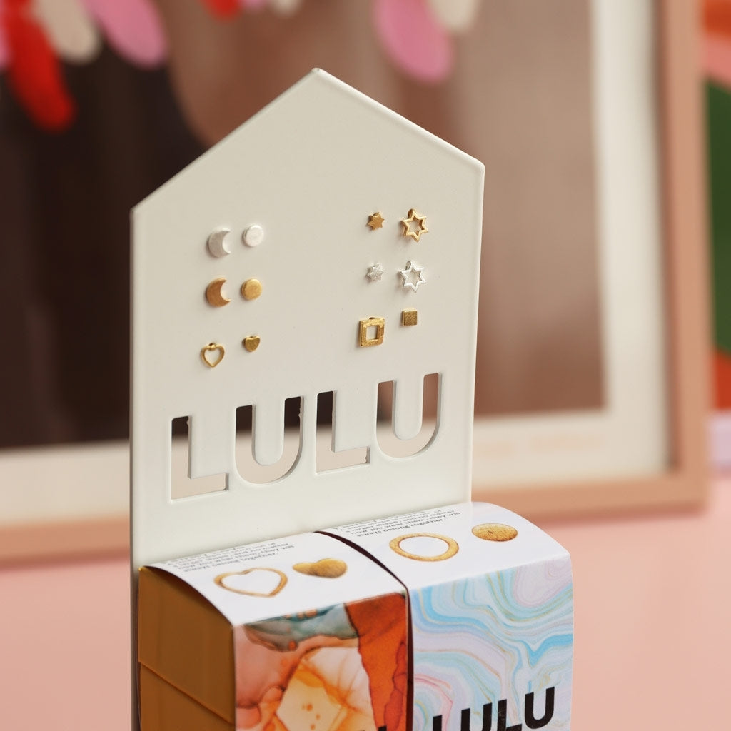 LULU Copenhagen Family Love Earrings pair brushed Earrings, pairs Gold plated