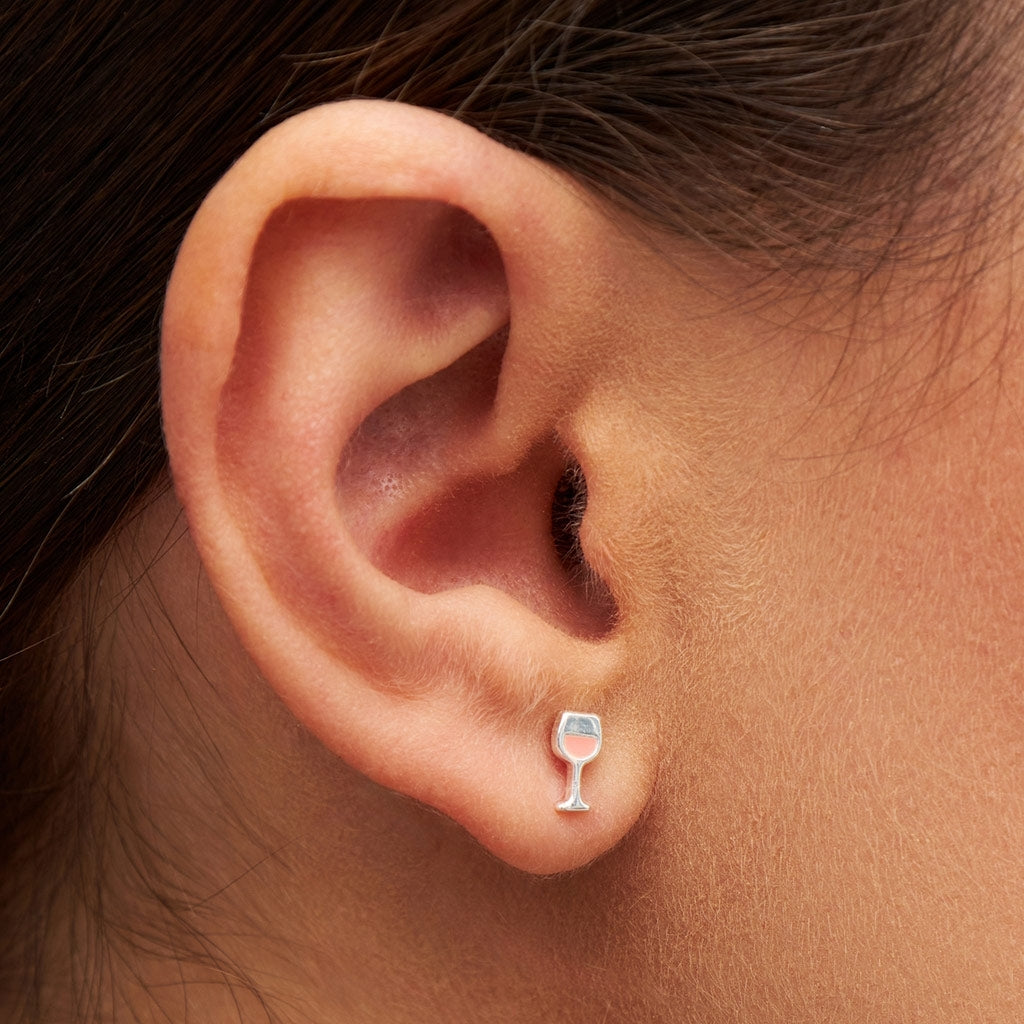 LULU Copenhagen Friday Rosé earring 1 pcs Ear stud, 1 pcs Silver Plated