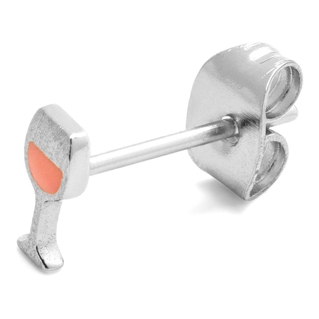 LULU Copenhagen Friday Rosé earring 1 pcs Ear stud, 1 pcs Silver Plated