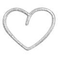 Happy Heart earring 1 pcs - Silver Plated